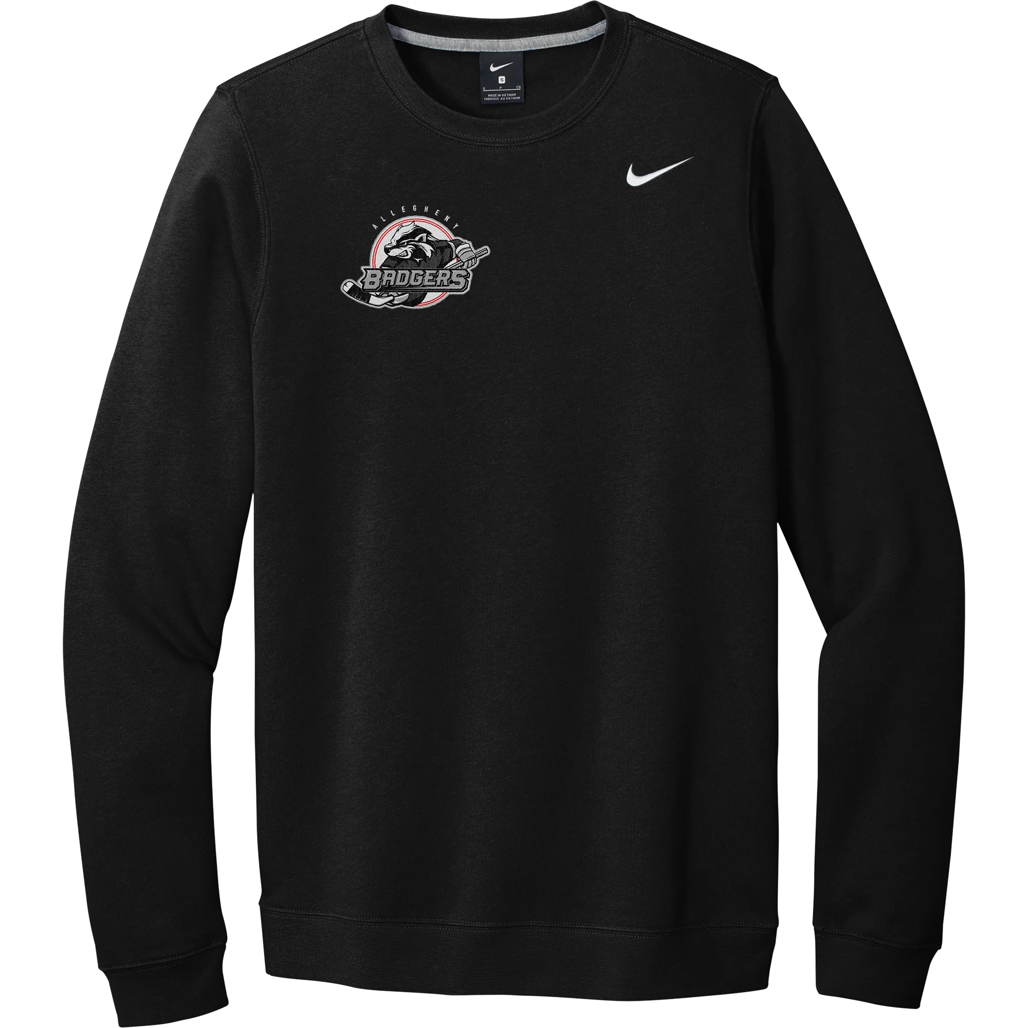 Allegheny Badgers Nike Club Fleece Crew