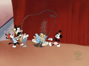 Animaniacs Original Production Cel: Wakko, Yakko, Dot