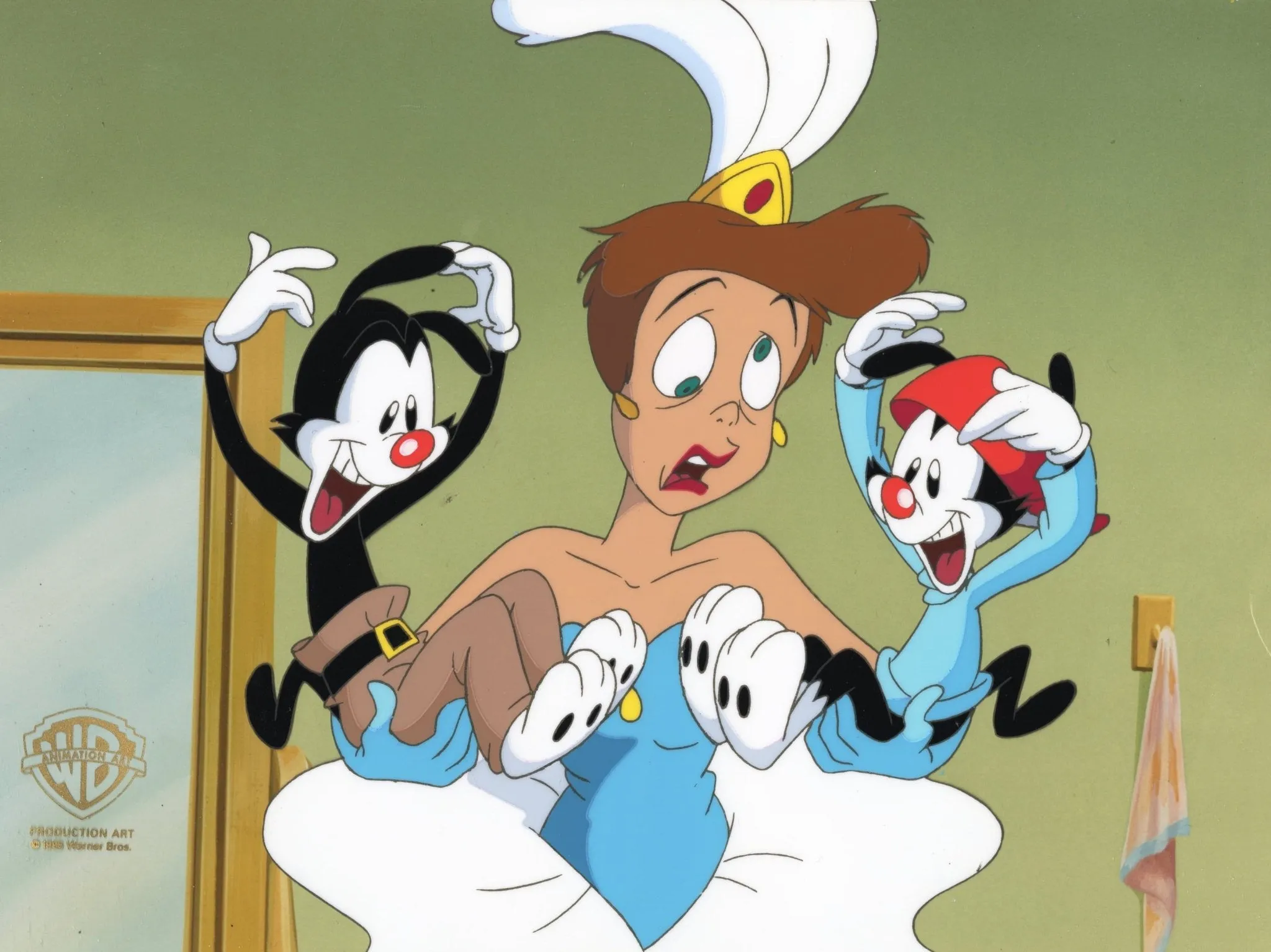 Animaniacs Original Production Cel: Yakko and Wakko