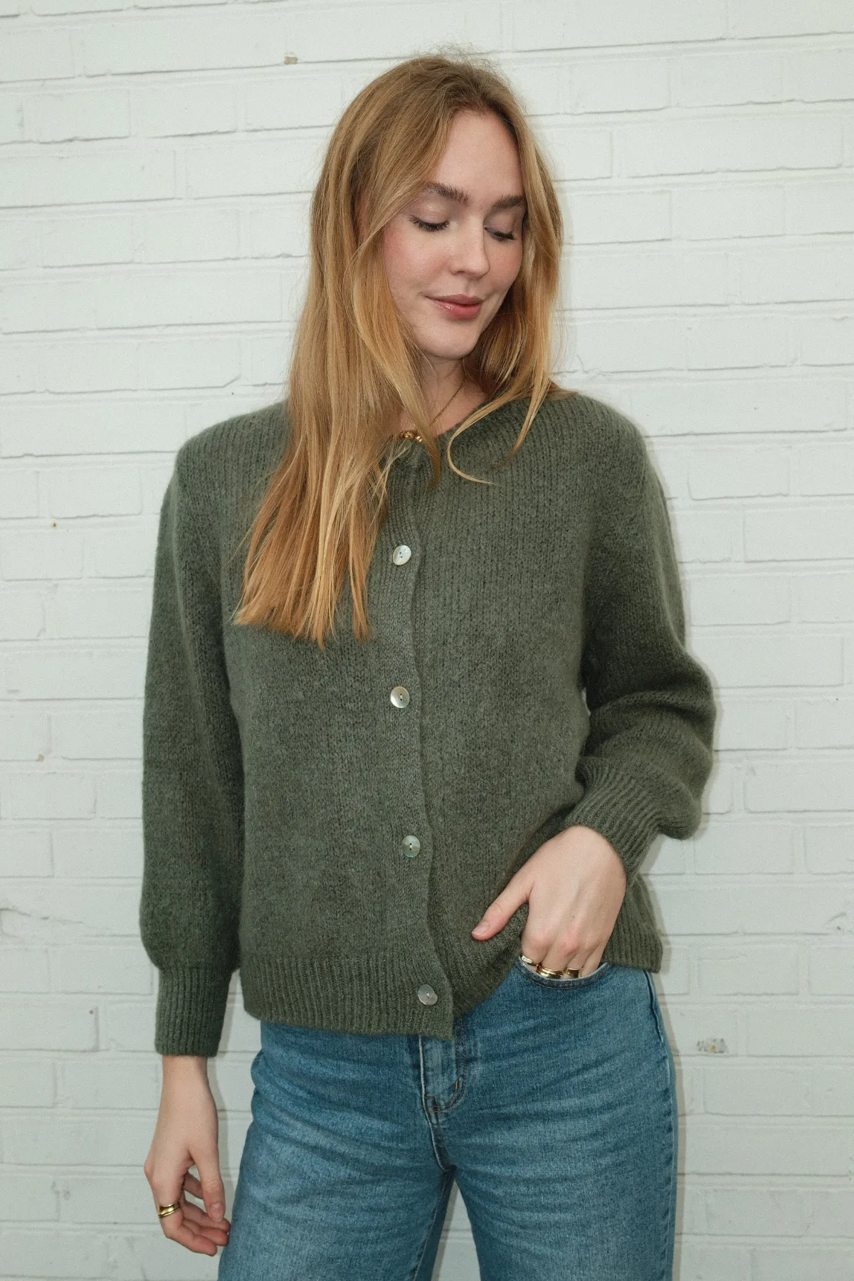 Anna Cardigan - Dark Green