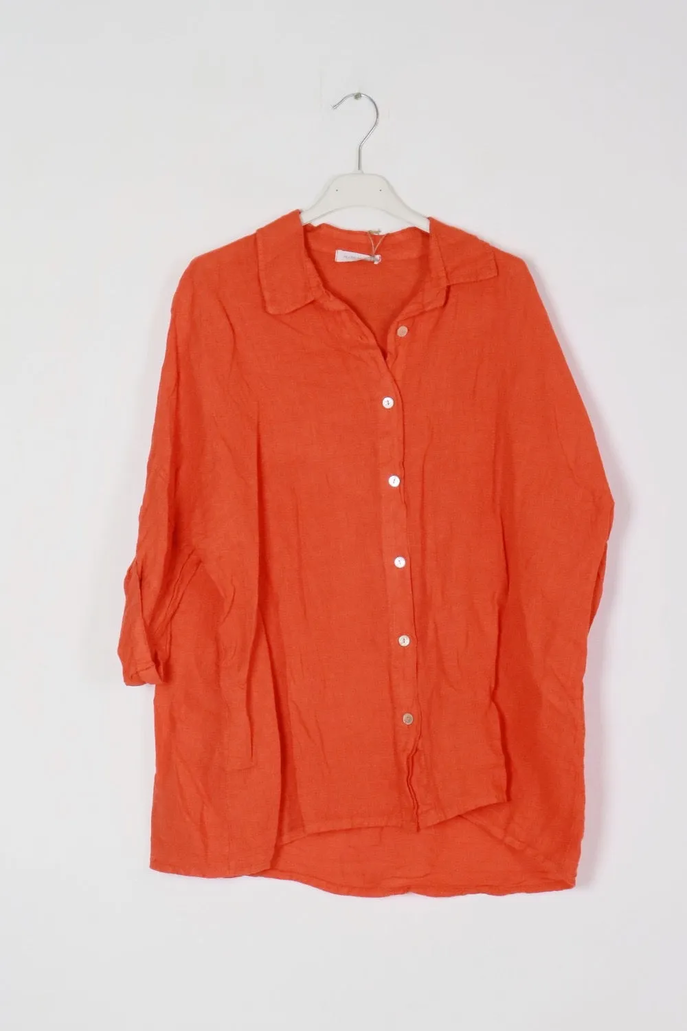 Anne   Kate Italian Trapani Linen Button Shirt