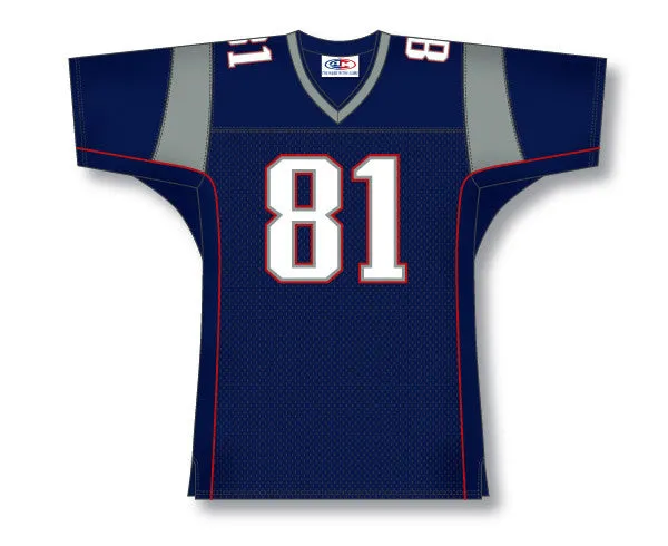 Athletic Knit Custom Made Football Jersey Design 048 Patriots