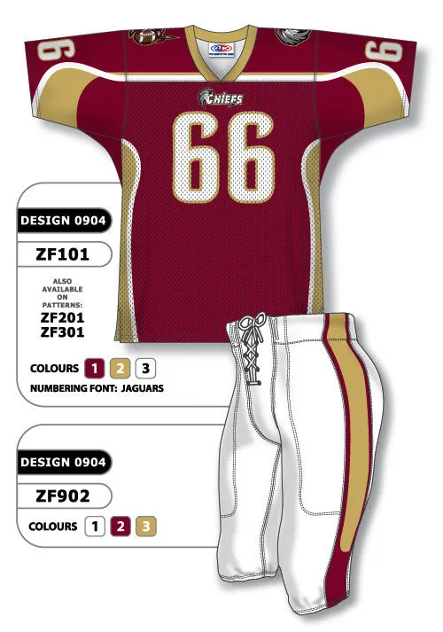 Athletic Knit Custom Sublimated Football Uniform Set Design 0904