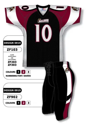 Athletic Knit Custom Sublimated Football Uniform Set Design 0919