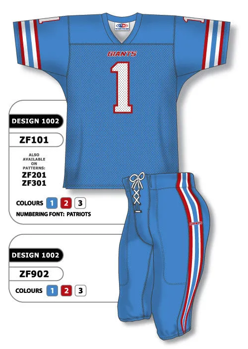 Athletic Knit Custom Sublimated Football Uniform Set Design 1002