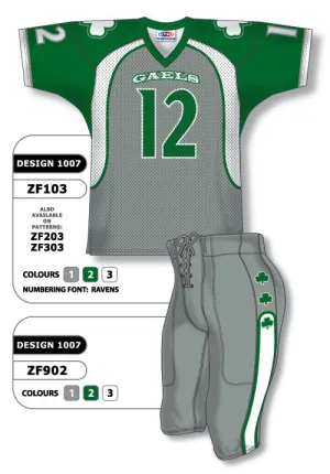 Athletic Knit Custom Sublimated Football Uniform Set Design 1007