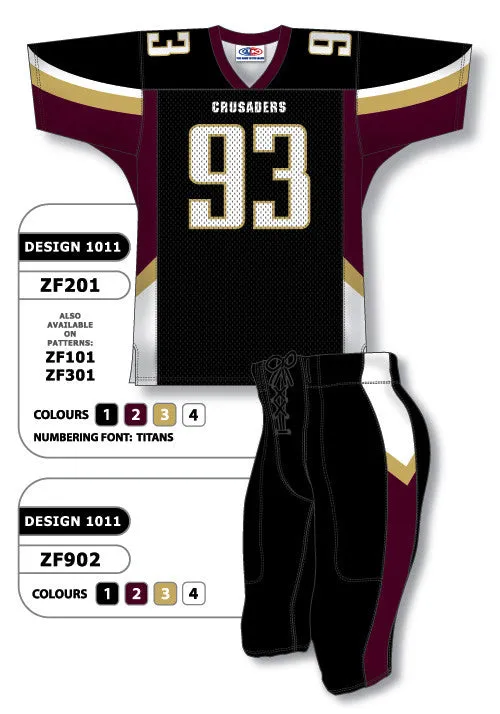 Athletic Knit Custom Sublimated Football Uniform Set Design 1011