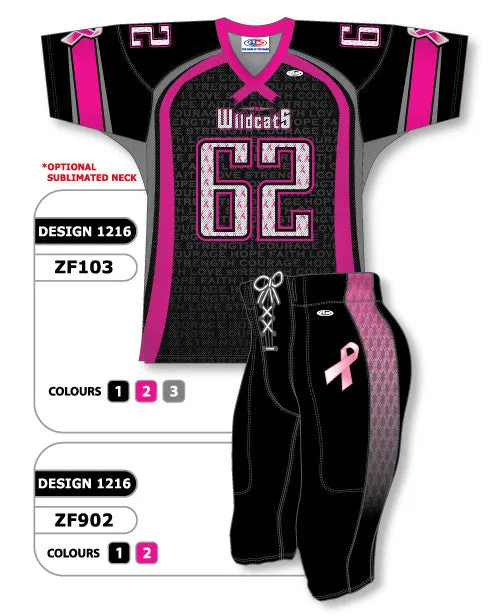 Athletic Knit Custom Sublimated Football Uniform Set Design 1216