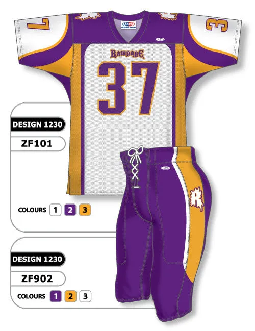 Athletic Knit Custom Sublimated Football Uniform Set Design 1230