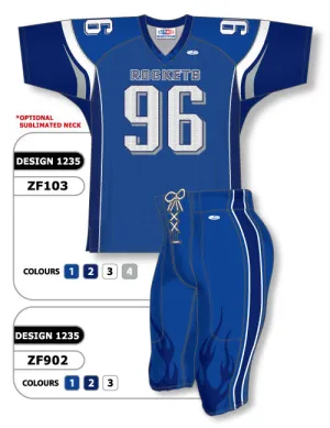 Athletic Knit Custom Sublimated Football Uniform Set Design 1235