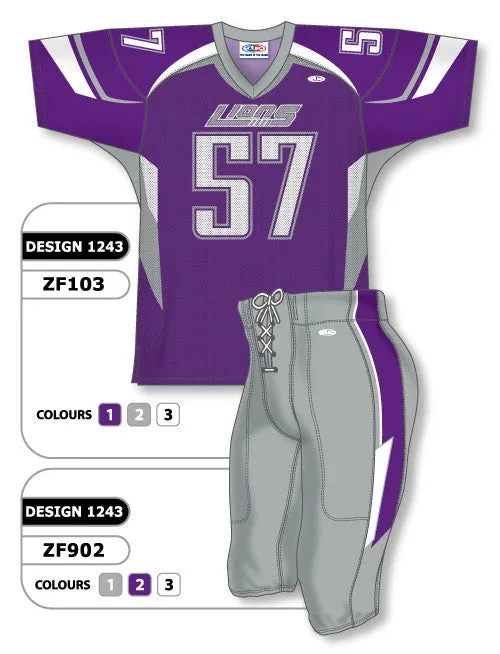 Athletic Knit Custom Sublimated Football Uniform Set Design 1243