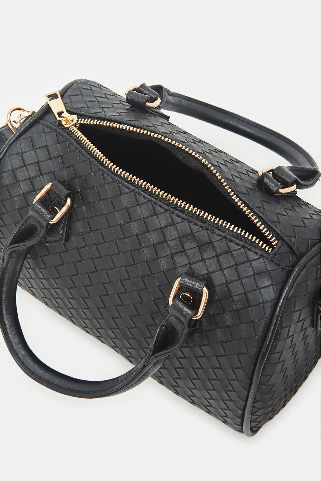 Black Embossed Bollin Bag