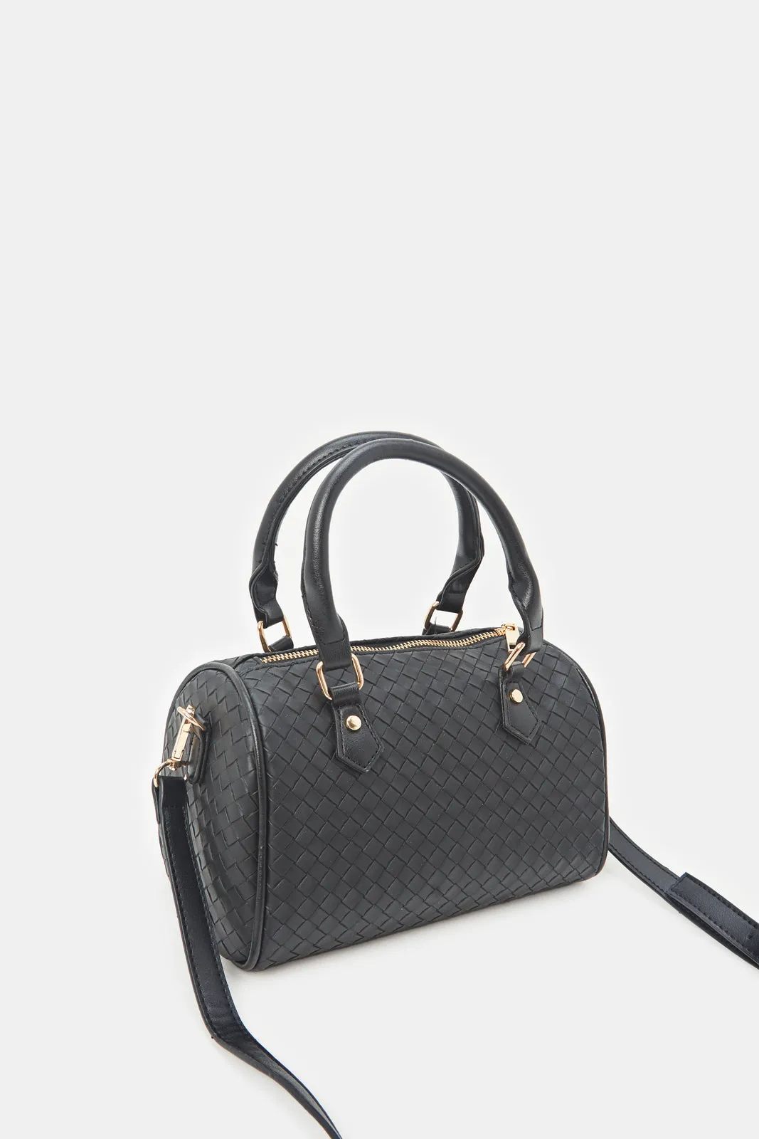 Black Embossed Bollin Bag