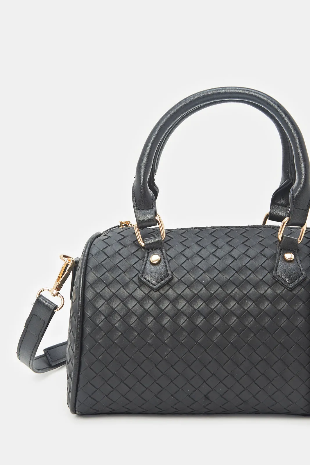 Black Embossed Bollin Bag