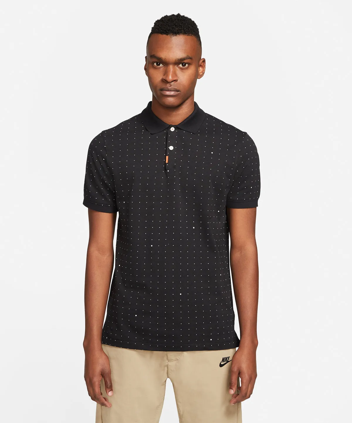 Black - The Nike polo golf space dot slim