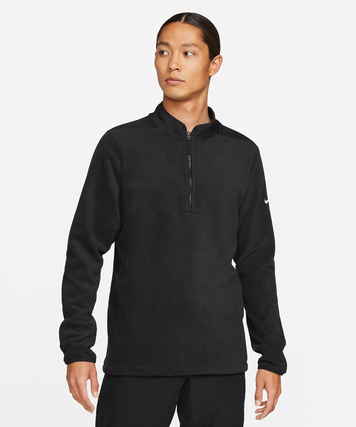 Black/Black/Black/White - Nike Victory half zip top