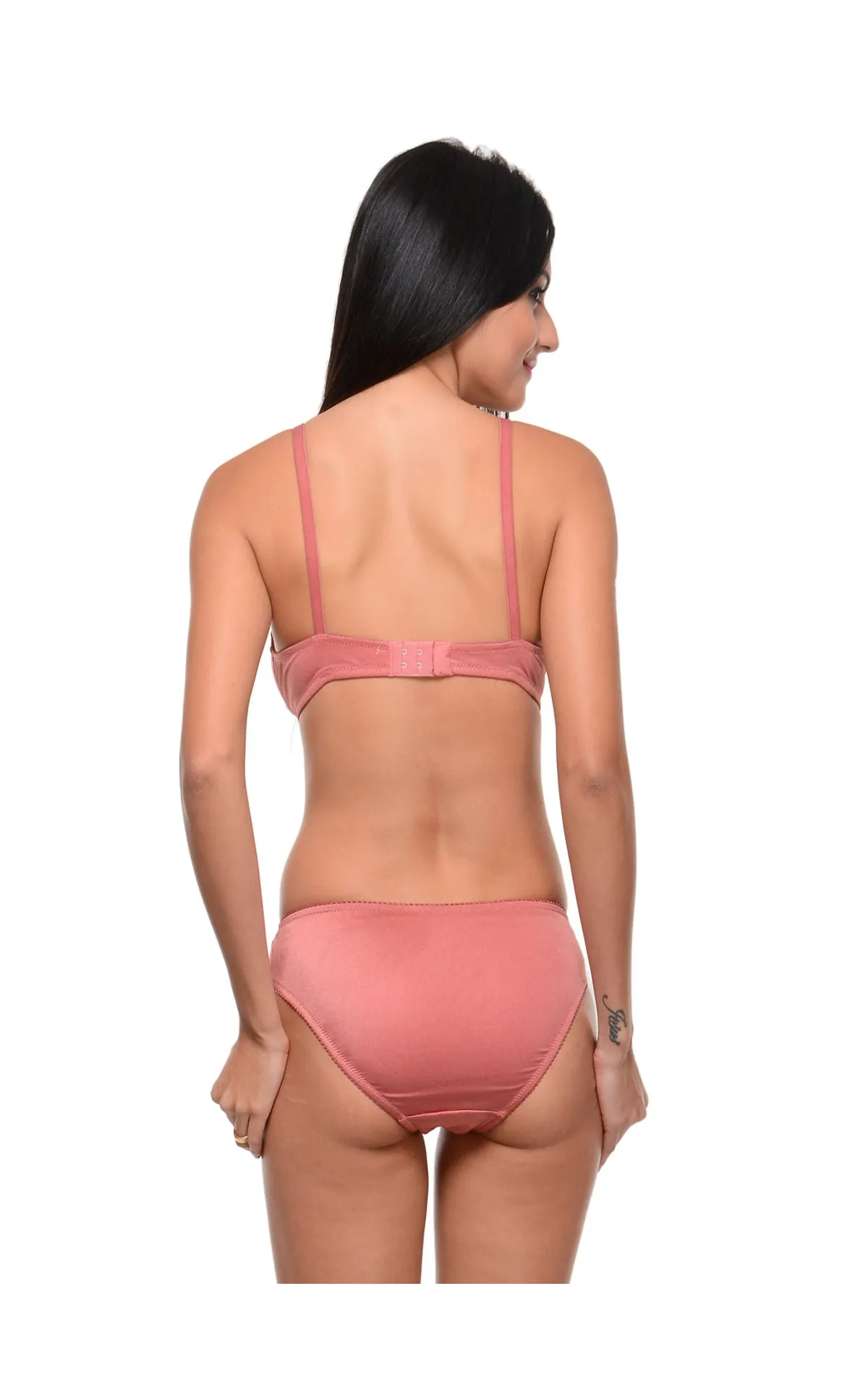 Bodycare Bridal Pink color Bra & Panty Set in Nylon Elastane-6403DPI