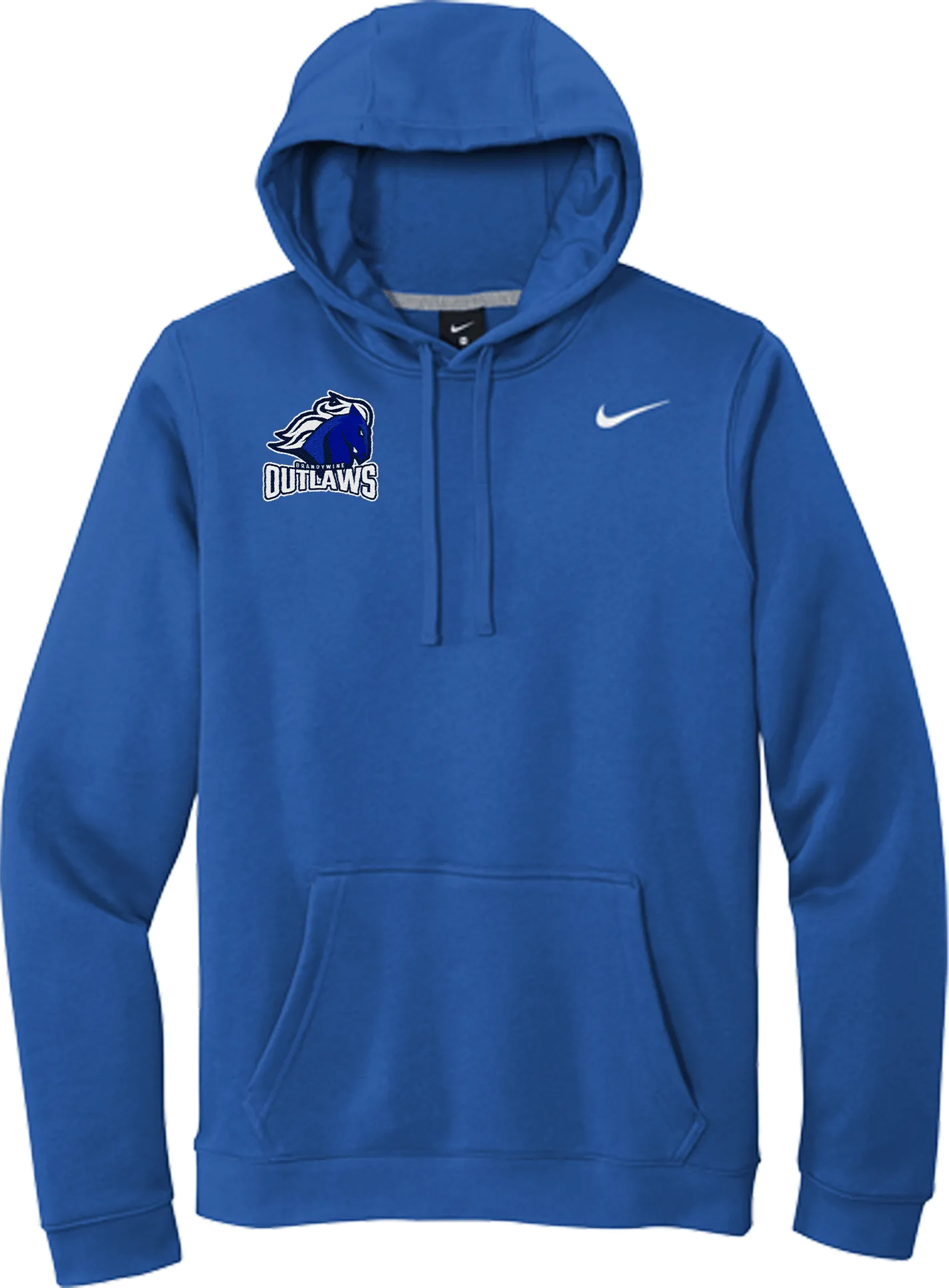 Brandywine Outlaws Nike Club Fleece Pullover Hoodie