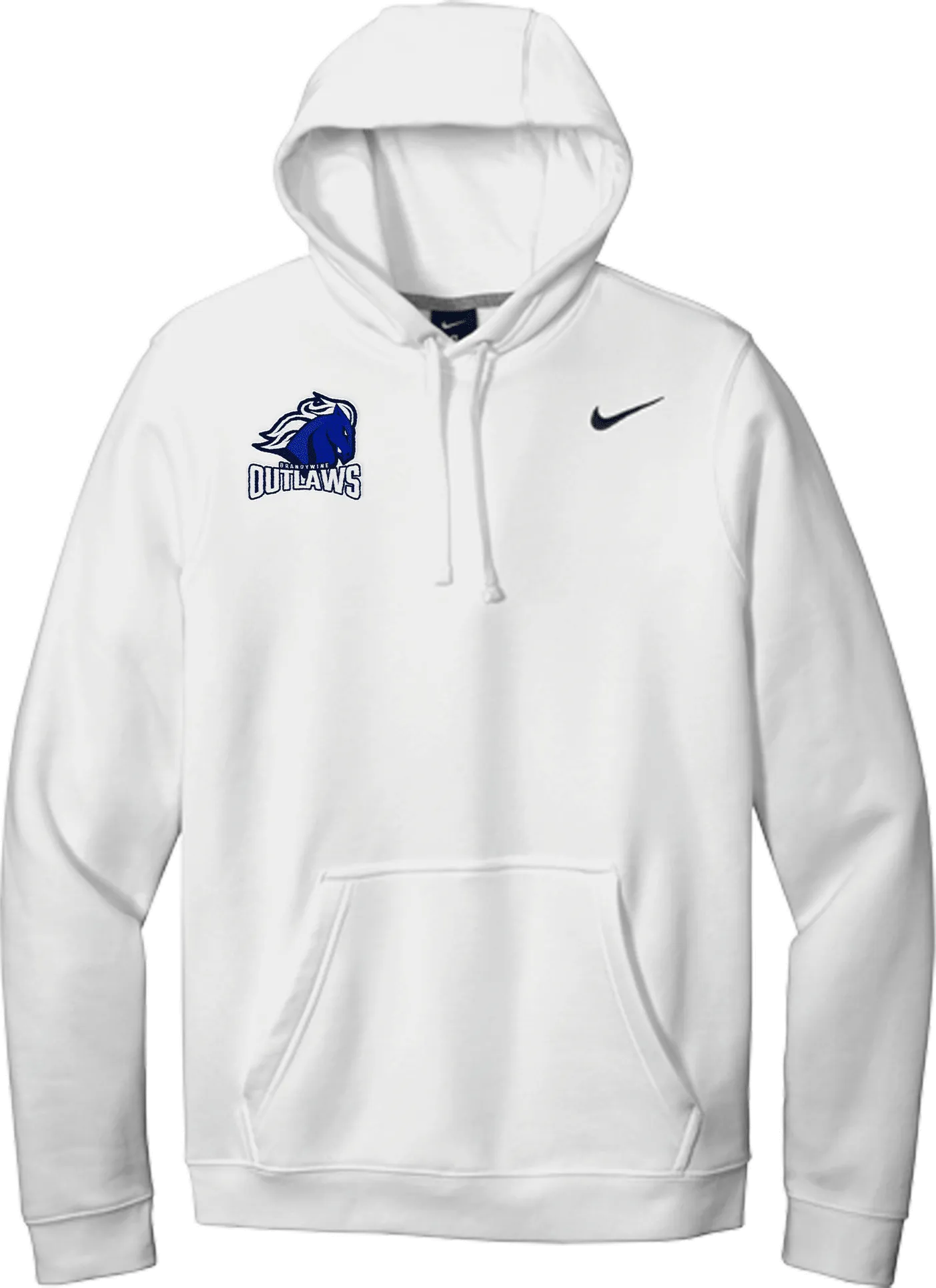 Brandywine Outlaws Nike Club Fleece Pullover Hoodie