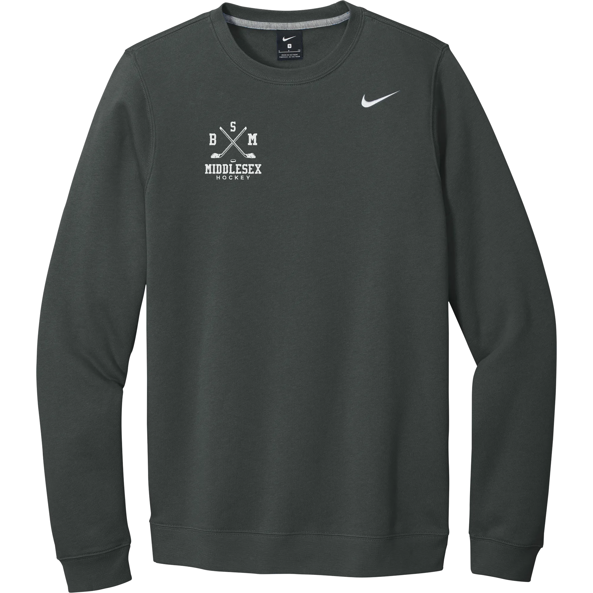 BSM Middlesex Nike Club Fleece Crew