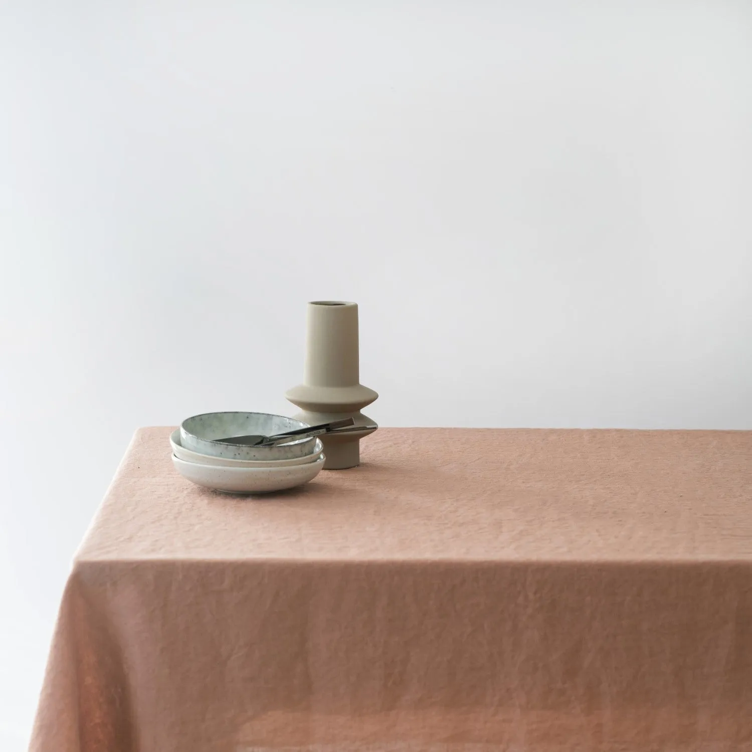 Cafe Creme Lightweight Linen Tablecloth