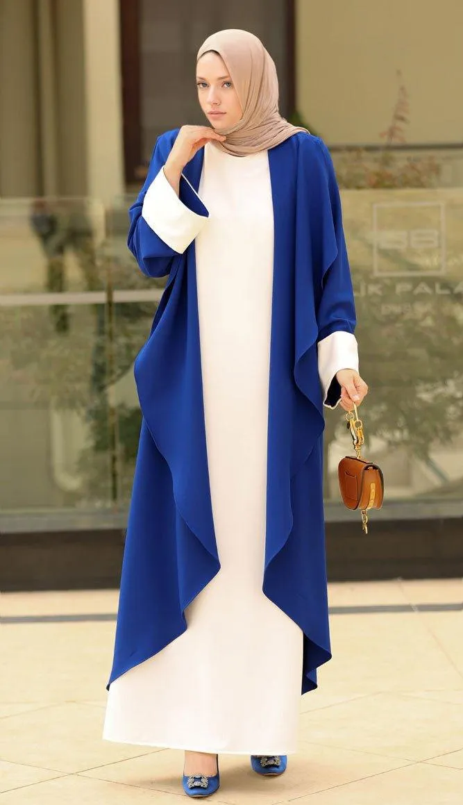 Contrast Trendy Abaya