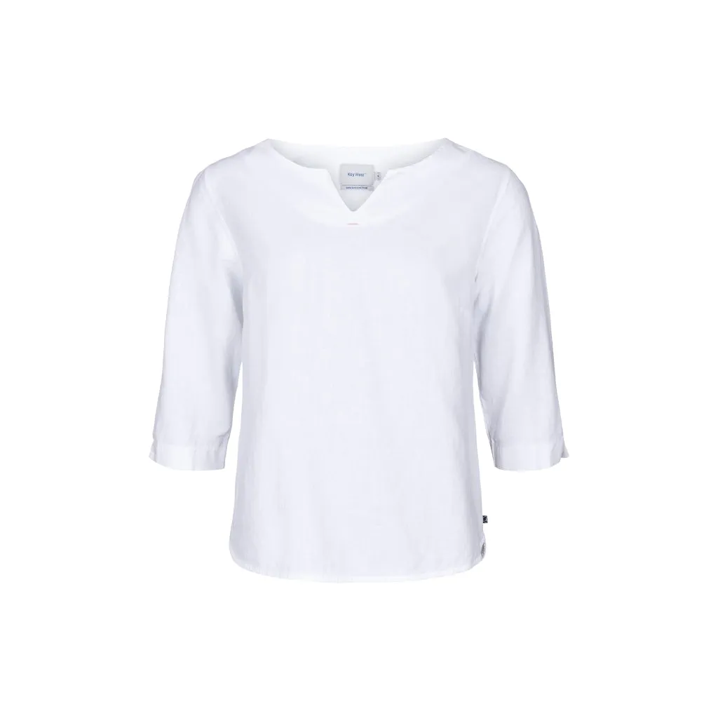 Corrie 3/4 Sleeve Tee - White