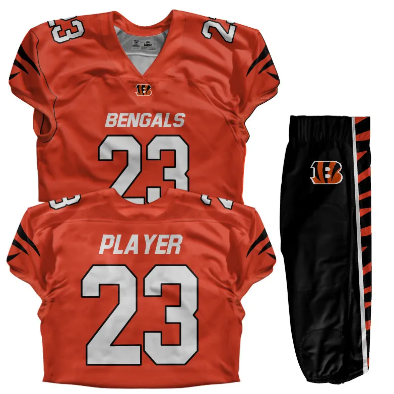 Custom Football Uniform (Youth) - Bengals