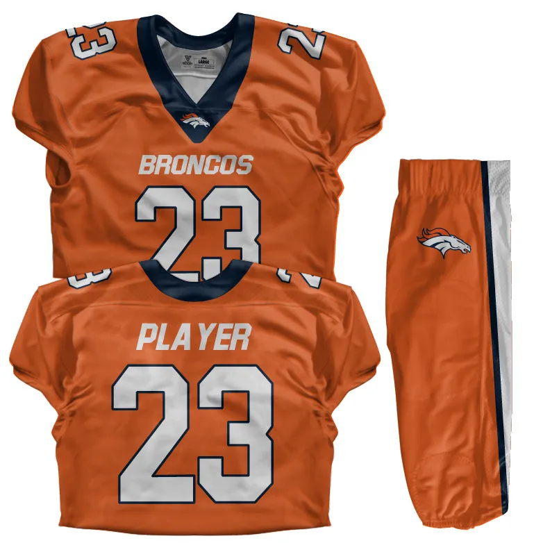 Custom Football Uniform (Youth) - Broncos