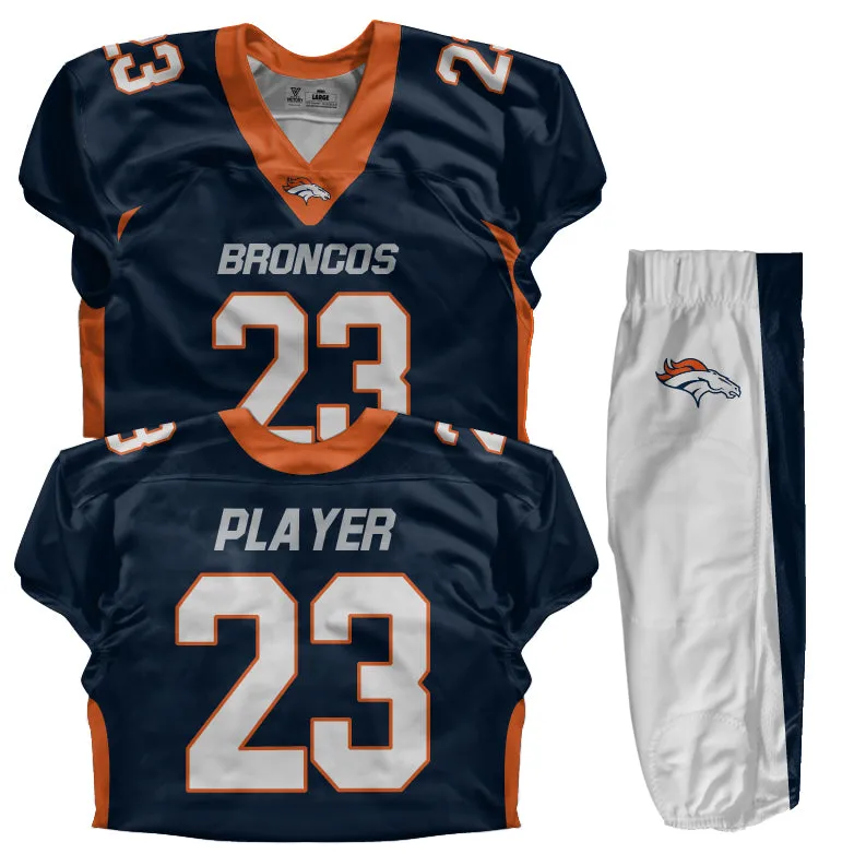 Custom Football Uniform (Youth) - Broncos