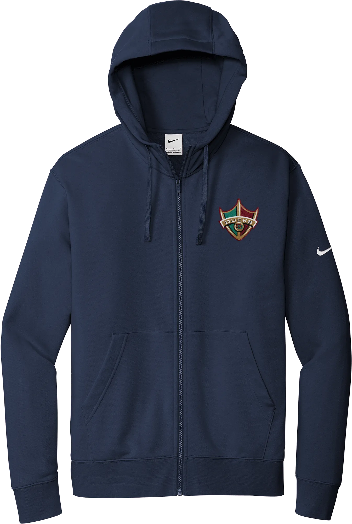 Delaware Ducks Nike Club Fleece Sleeve Swoosh Full-Zip Hoodie