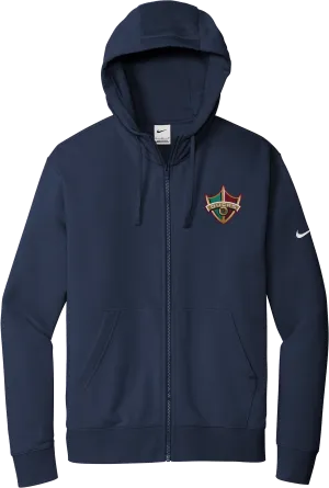 Delaware Ducks Nike Club Fleece Sleeve Swoosh Full-Zip Hoodie