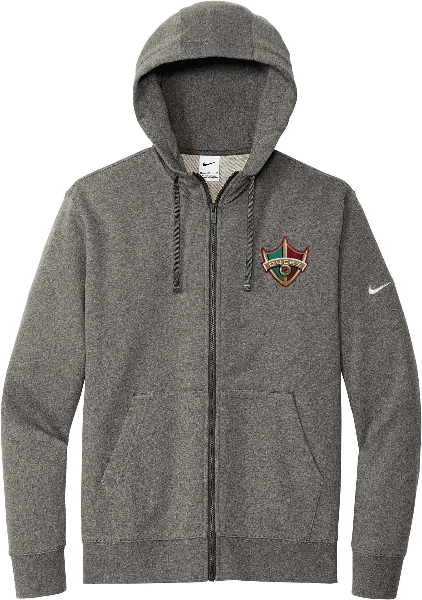 Delaware Ducks Nike Club Fleece Sleeve Swoosh Full-Zip Hoodie