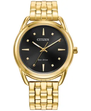 Eco-Drive Women's Classic Gold Watch with Stainless Steel Bracelet 36mm Citizen, gold