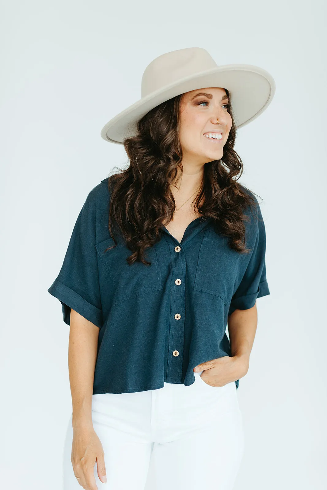 Emilia Linen Top