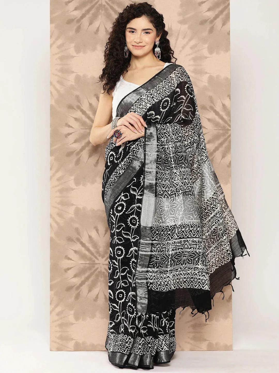 Floral Pure Cotton Handwoven Saree