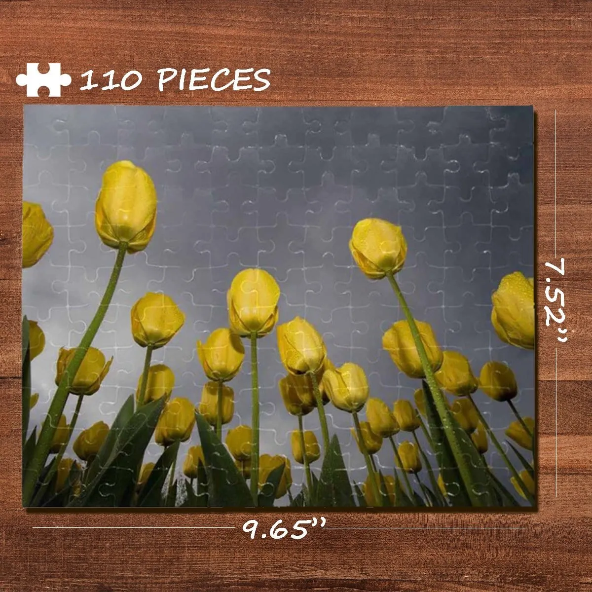 Flower Rectangle Jigsaw Puzzle Best Indoor Gifts 110 Pieces