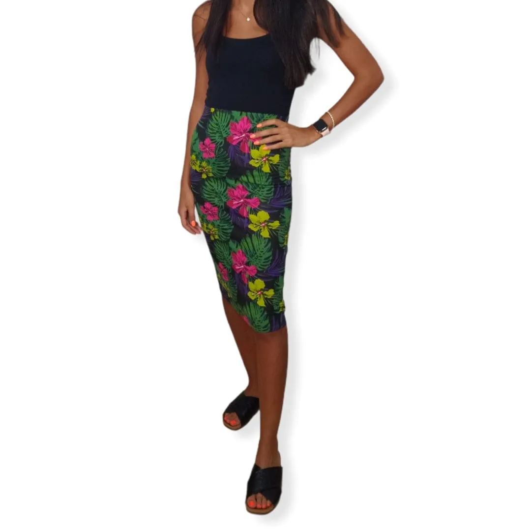 Flowery Women Cotton Skirt