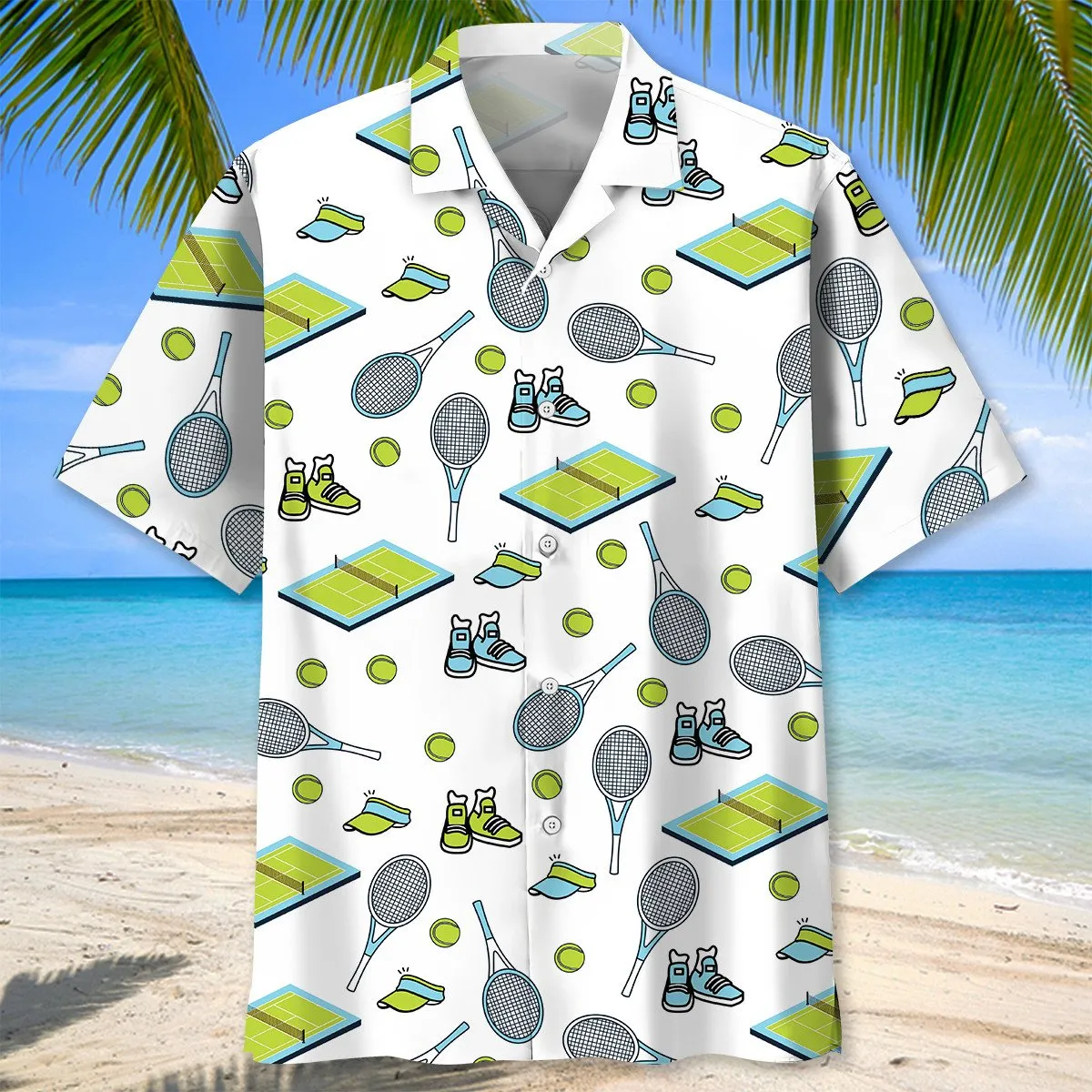 Funny Tool Tennis Hawaiian Shirt, Cool Short Sleeves Hawaiian Shirt, Idea Gift for Tennis Players