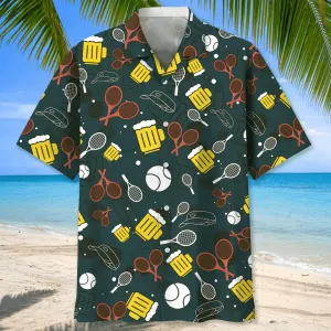 Funny Tool Tennis Hawaiian Shirt, Cool Short Sleeves Hawaiian Shirt, Idea Gift for Tennis Players