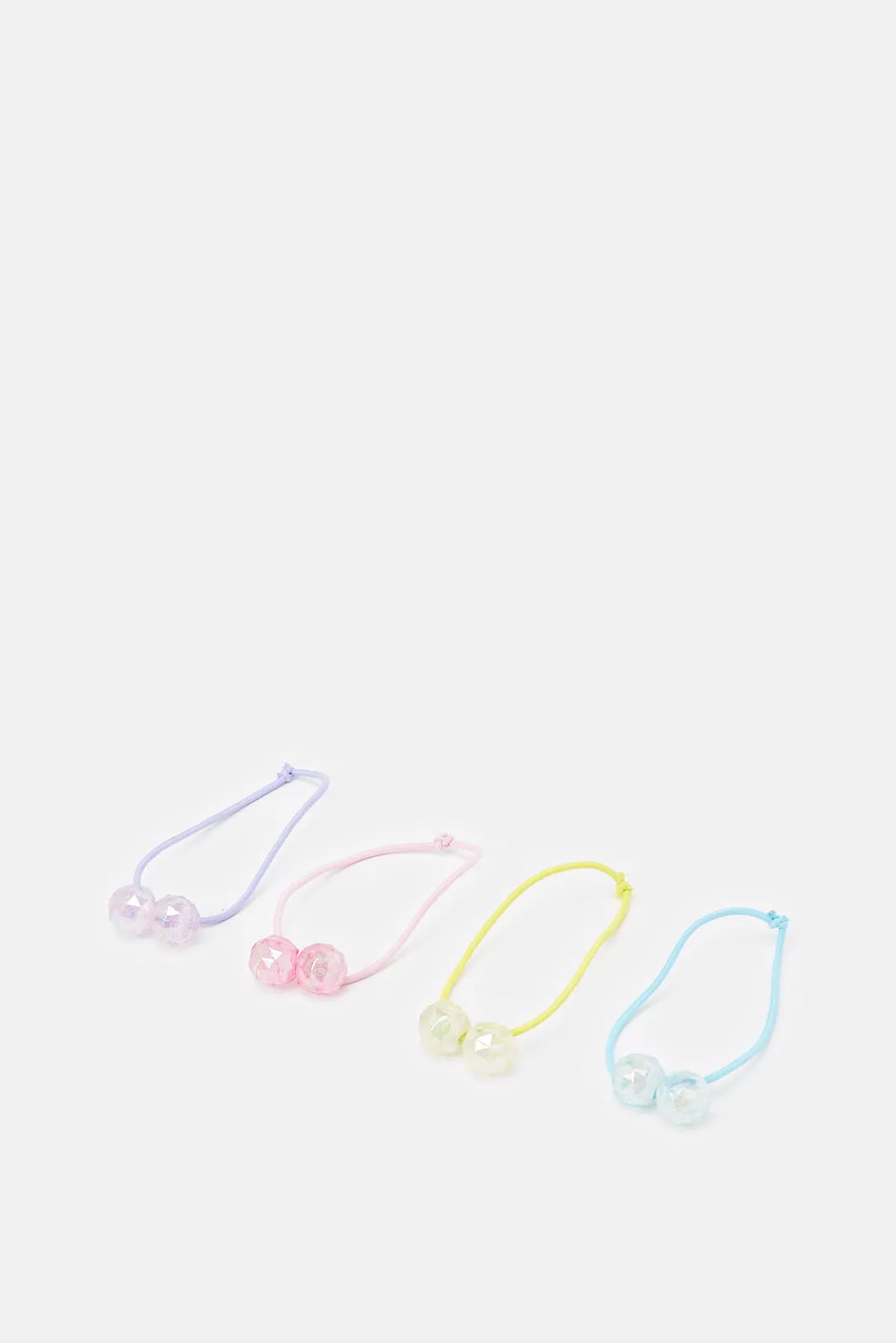 Girls Assorted Elasticated Hair Tie (4 Piece)