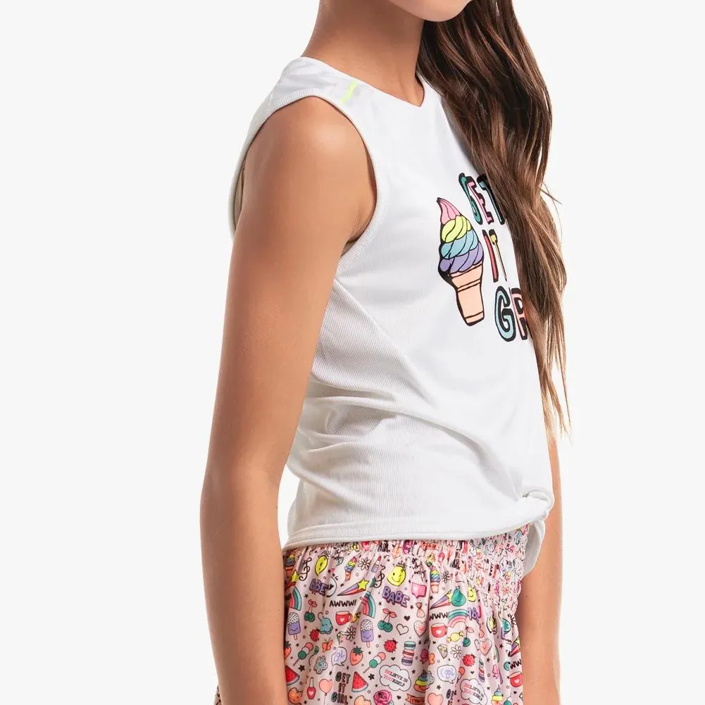 Girl's Get It Girl Tennis Tank Multicolor