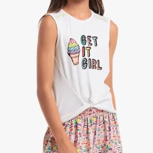 Girl's Get It Girl Tennis Tank Multicolor