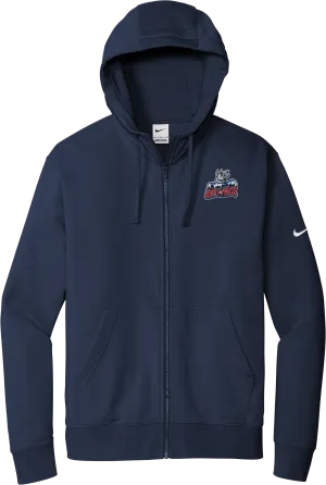 Hartford Jr. Wolfpack Nike Club Fleece Sleeve Swoosh Full-Zip Hoodie