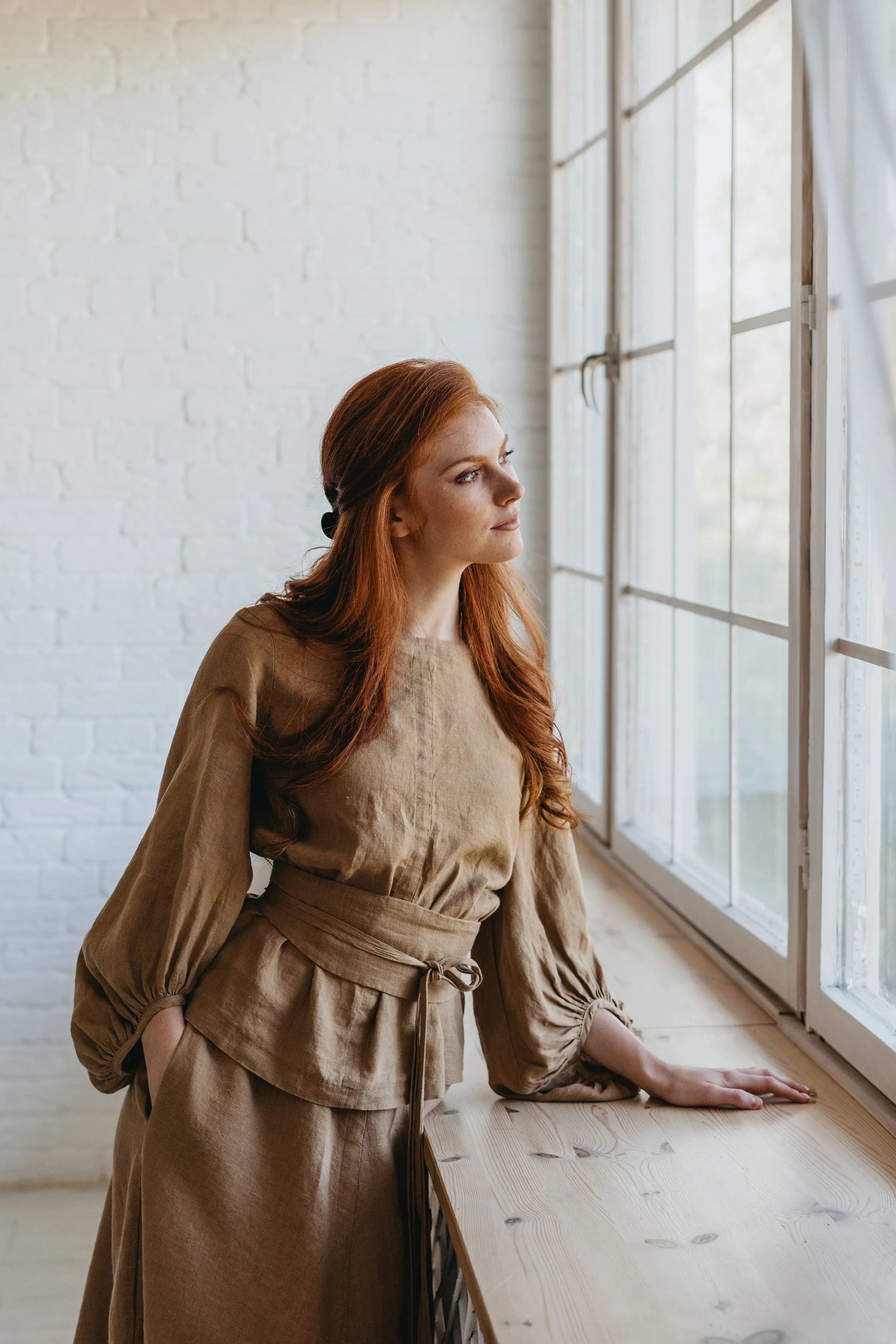 Heavyweight Linen Sash Belt