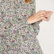 Hedgerow Floral High Neck Blouse