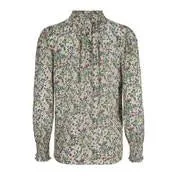 Hedgerow Floral High Neck Blouse