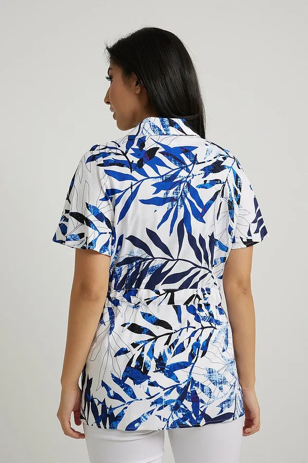 Joseph Ribkoff Floral Print Belted Top 222081