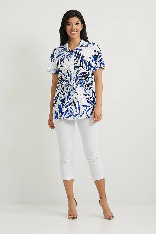 Joseph Ribkoff Floral Print Belted Top 222081