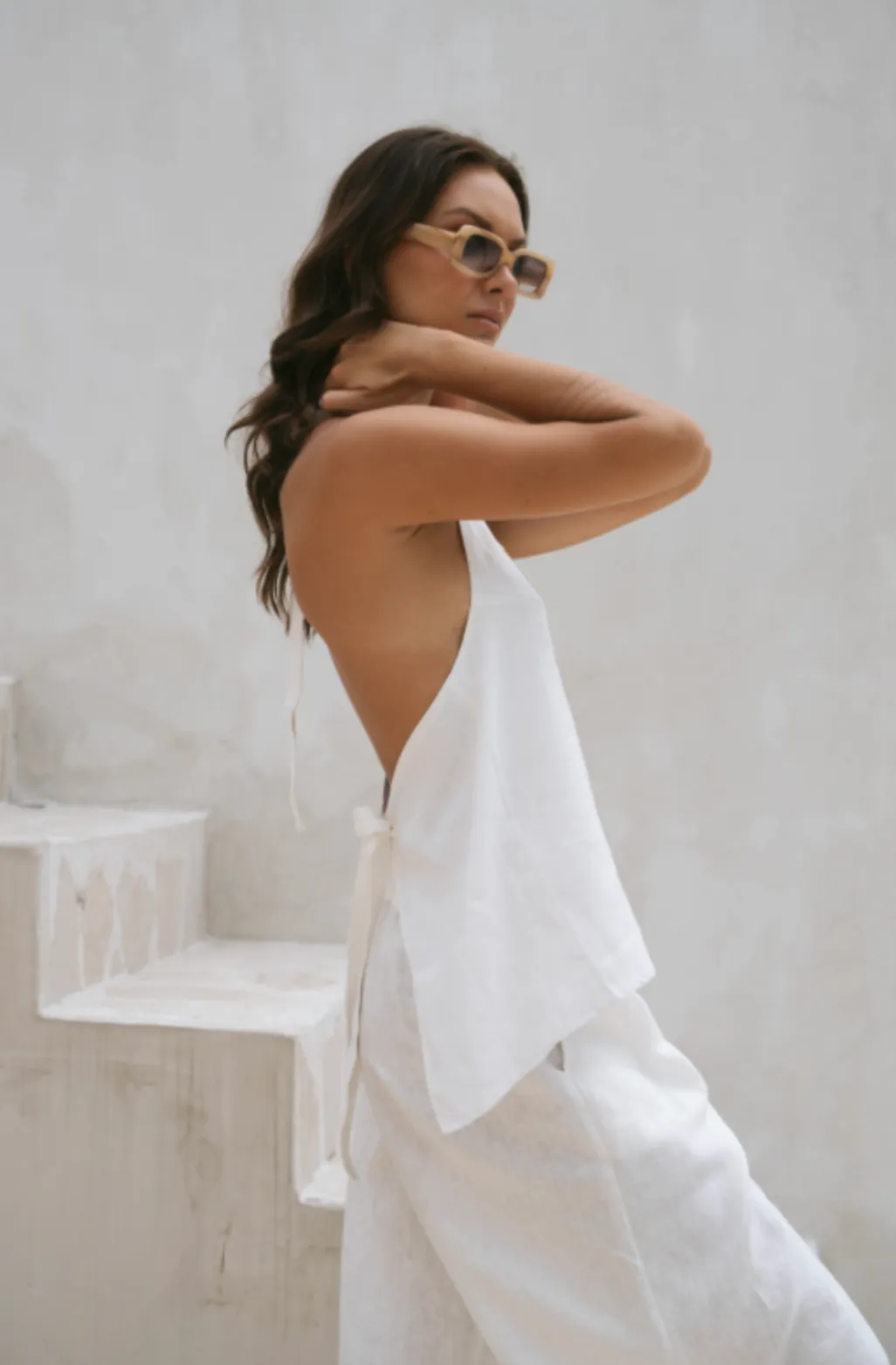 Lani Halter Top Linen - Wholesale